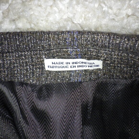 Joseph Abboud Heritage Men's Blazer Sport Coat Size 42 Regular Brown Plaid Wool - Picture 5 of 12